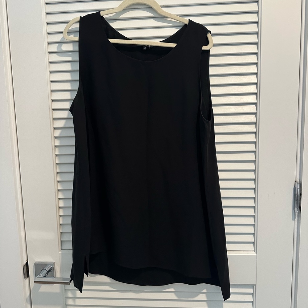Lafayette 148 New York Classic Black Blouse